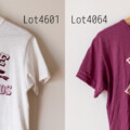 ウエアハウスの定番Tシャツの比較【Lot4601と Lot4064セコハンT】